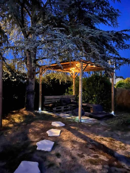 Agreable Maison Landaise Proche Du Lac 桑吉内 外观 照片